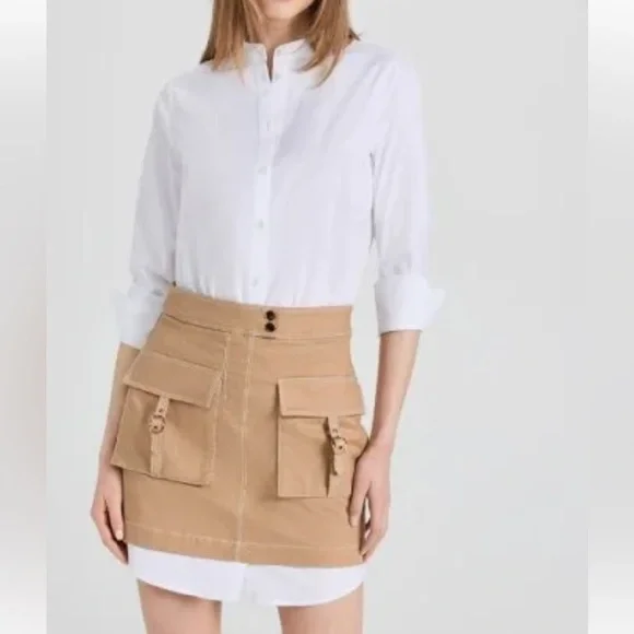 $548 OPULENT & CLASSY VERONICA BEARD Stylish Khaki Dress - investment - Size 12 - Picture 1 of 8